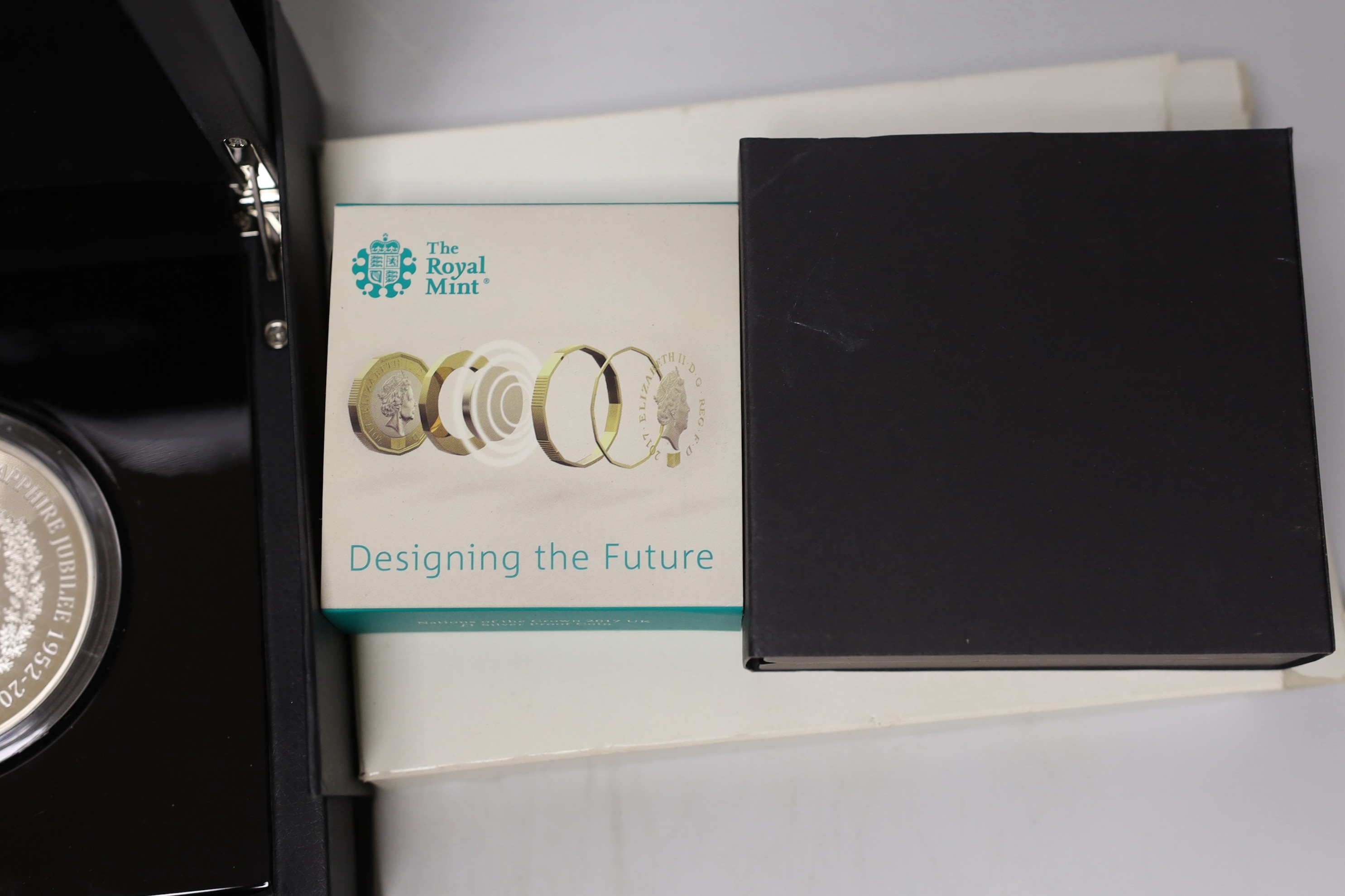 A group of Royal Mint boxed proof collector's coins